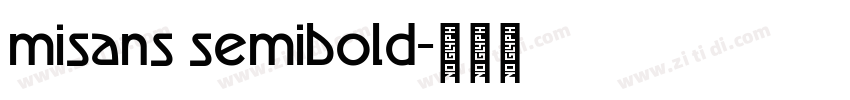 misans semibold字体转换